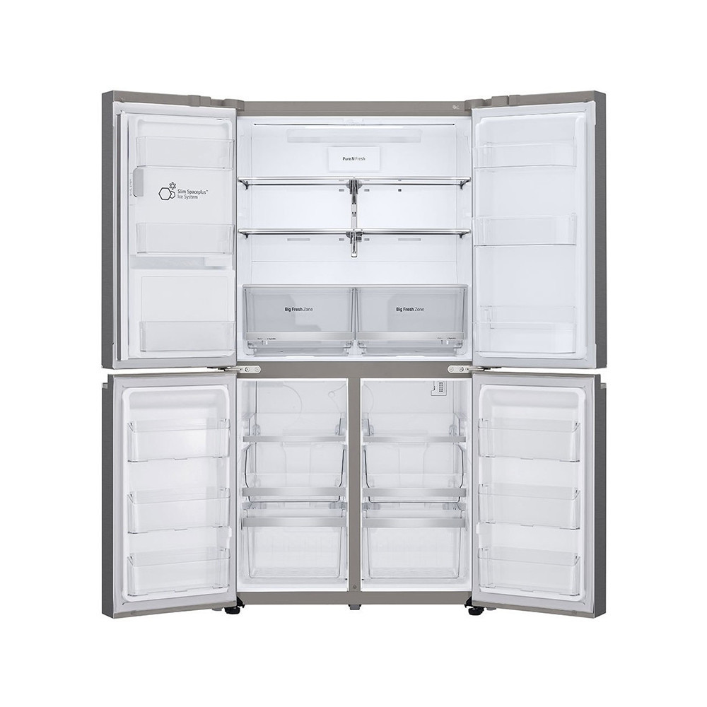LG 674 litres Side by Side Refrigerator, Noble Steel